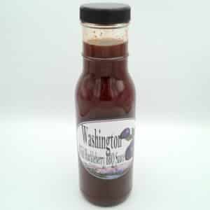 Bottle of Huckleberry People's Wild Huckleberry BBQ Sauce
