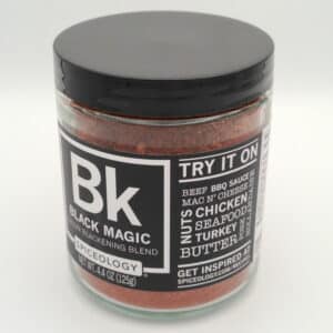 Jar of Spiceologist Black Magic Seasoning
