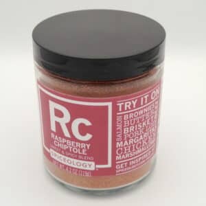 Jar of Spiceologist Raspberry Chipotle Seasoning