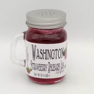 Jar of Huckleberry People's Strawberry Rhubarb Jam