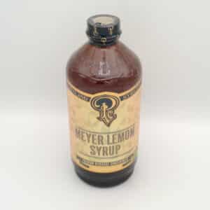 Bottle of Meyer Lemon Syrup drink concentrate